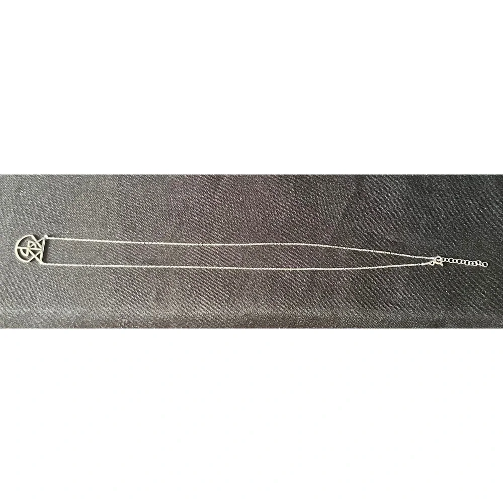 Silver Tone Geometric Necklace Pendant STACY Designer Fashion‎ Jewelry Women's